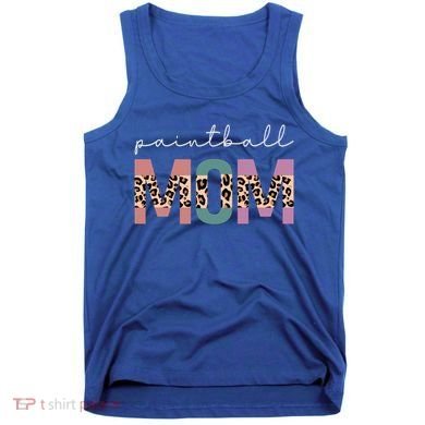 Paintball Mom Paintball Lovers Gift Funny Mom Leopard Cute Gift Tank Top
