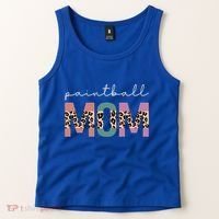 Paintball Mom Paintball Lovers Gift Funny Mom Leopard Cute Gift Tank Top thumb 2