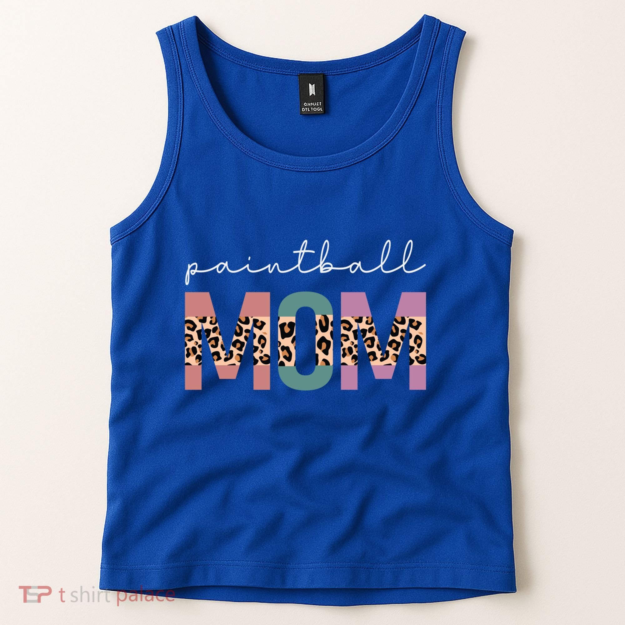 Paintball Mom Paintball Lovers Gift Funny Mom Leopard Cute Gift Tank Top