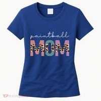 Paintball Mom Paintball Lovers Gift Funny Mom Leopard Cute Gift Women's T-Shirt thumb 0