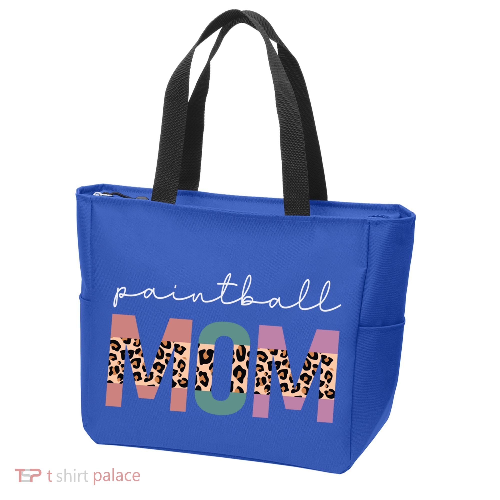 Paintball Mom Paintball Lovers Gift Funny Mom Leopard Cute Gift Tote Bag