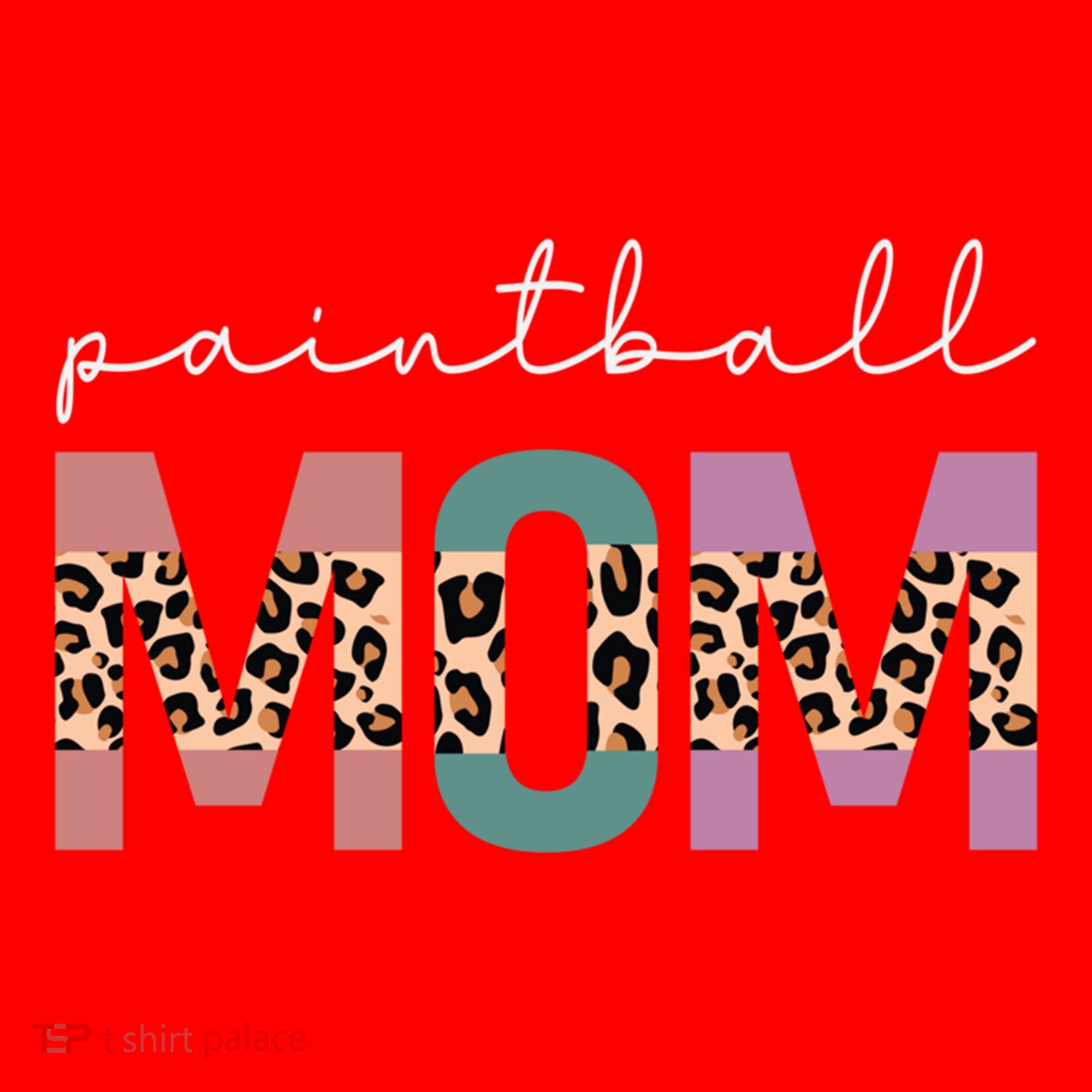 Paintball Mom Paintball Lovers Gift Funny Mom Leopard Cute Gift Santa Hat