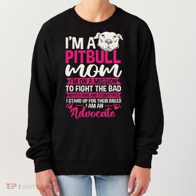 Pitbull Mom Pit Bull Terrier Mommy Pibble Mother's Day Women's Sweatshirt