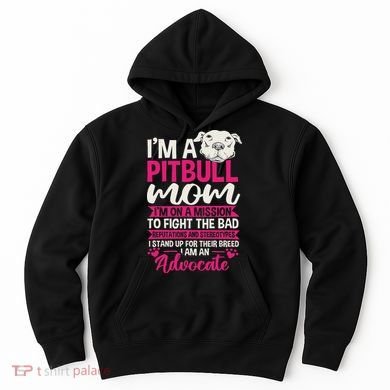 Pitbull Mom Pit Bull Terrier Mommy Pibble Mother's Day Hoodie