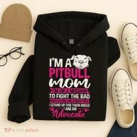 Pitbull Mom Pit Bull Terrier Mommy Pibble Mother's Day Hoodie thumb 4