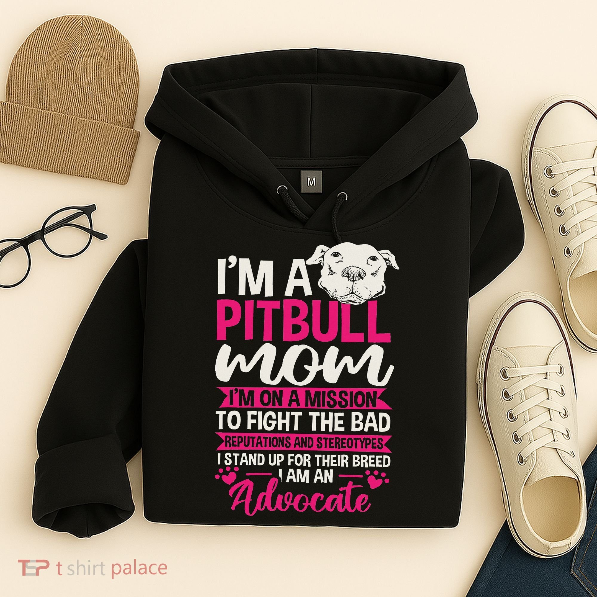 Pitbull Mom Pit Bull Terrier Mommy Pibble Mother's Day Hoodie