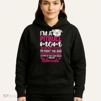 Pitbull Mom Pit Bull Terrier Mommy Pibble Mother's Day Hoodie thumb 5