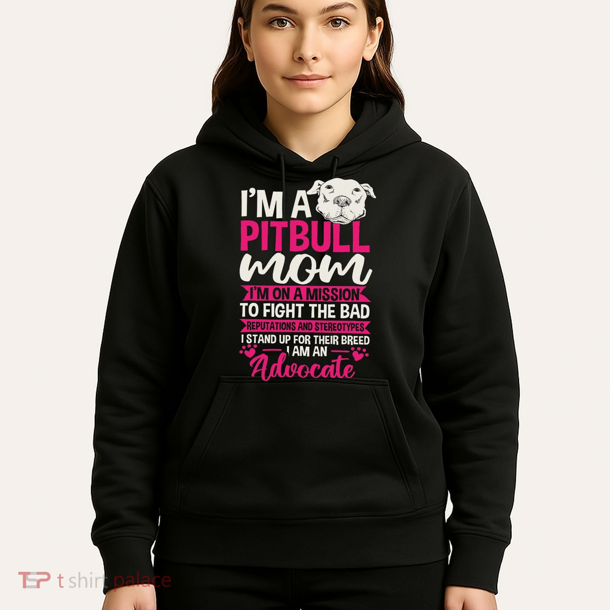 Pitbull Mom Pit Bull Terrier Mommy Pibble Mother's Day Hoodie