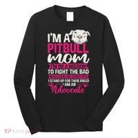 Pitbull Mom Pit Bull Terrier Mommy Pibble Mother's Day Long Sleeve Shirt thumb 0