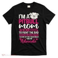 Pitbull Mom Pit Bull Terrier Mommy Pibble Mother's Day T-Shirt thumb 0