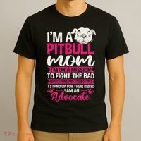 Pitbull Mom Pit Bull Terrier Mommy Pibble Mother's Day T-Shirt thumb 3