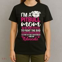 Pitbull Mom Pit Bull Terrier Mommy Pibble Mother's Day T-Shirt thumb 4