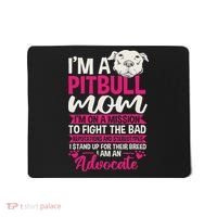 Pitbull Mom Pit Bull Terrier Mommy Pibble Mother's Day Mousepad thumb 0