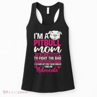 Pitbull Mom Pit Bull Terrier Mommy Pibble Mother's Day Women's Tank Top thumb 0