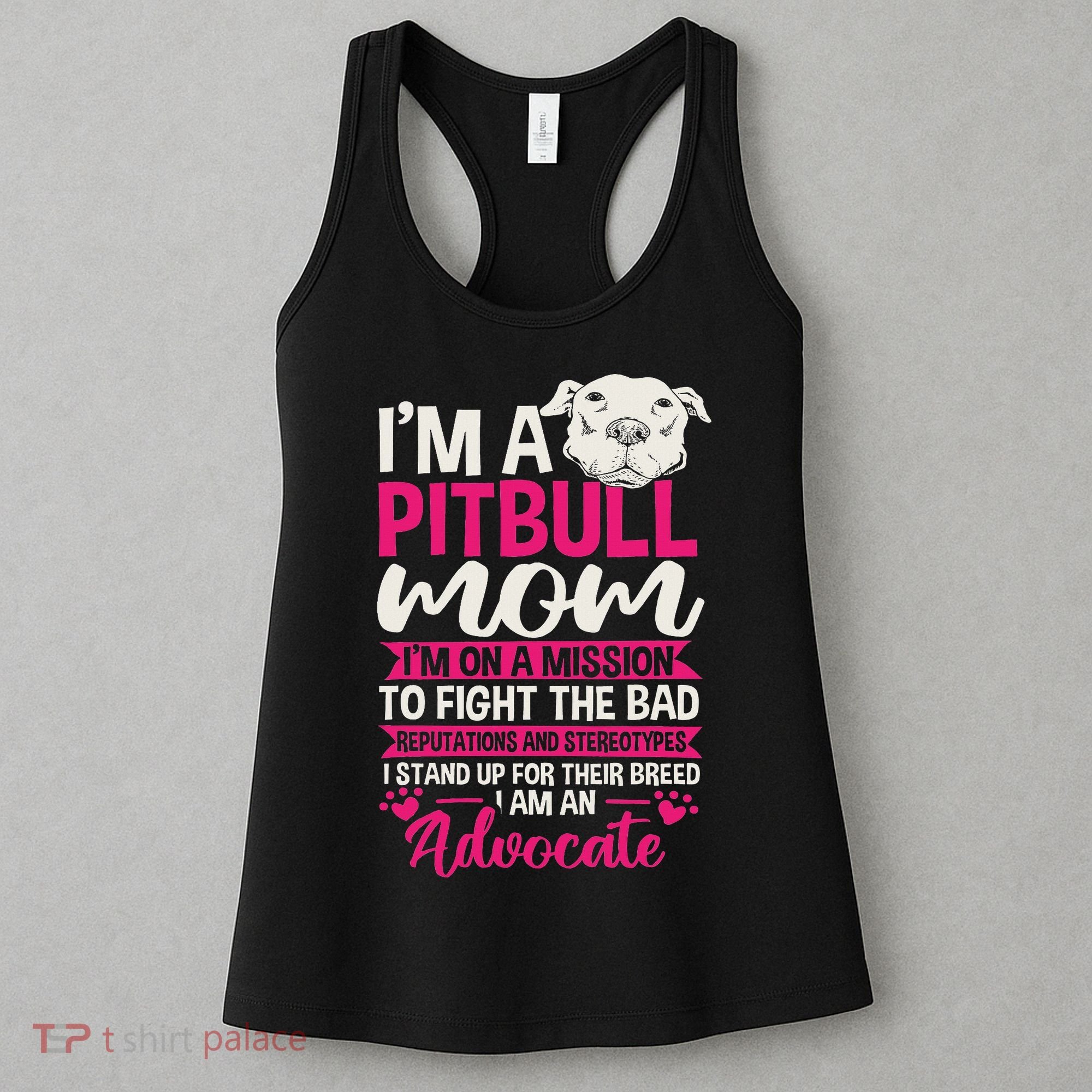Pitbull Mom Pit Bull Terrier Mommy Pibble Mother's Day Women's Tank Top