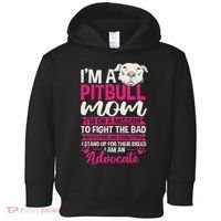 Pitbull Mom Pit Bull Terrier Mommy Pibble Mother's Day Toddler Hoodie thumb 0