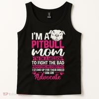 Pitbull Mom Pit Bull Terrier Mommy Pibble Mother's Day Tank Top thumb 2