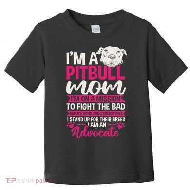 Pitbull Mom Pit Bull Terrier Mommy Pibble Mother's Day Toddler T-Shirt