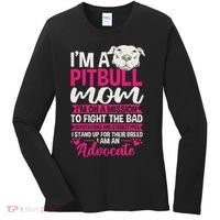 Pitbull Mom Pit Bull Terrier Mommy Pibble Mother's Day Women's Long Sleeve Shirt thumb 0