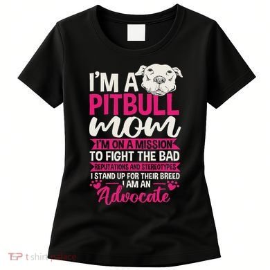 Pitbull Mom Pit Bull Terrier Mommy Pibble Mother's Day Women's T-Shirt