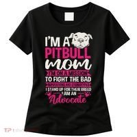 Pitbull Mom Pit Bull Terrier Mommy Pibble Mother's Day Women's T-Shirt thumb 0