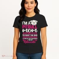 Pitbull Mom Pit Bull Terrier Mommy Pibble Mother's Day Women's T-Shirt thumb 4