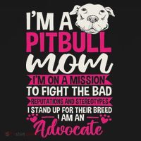 Pitbull Mom Pit Bull Terrier Mommy Pibble Mother's Day Women's T-Shirt thumb 6
