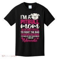 Pitbull Mom Pit Bull Terrier Mommy Pibble Mother's Day Kids T-Shirt thumb 0