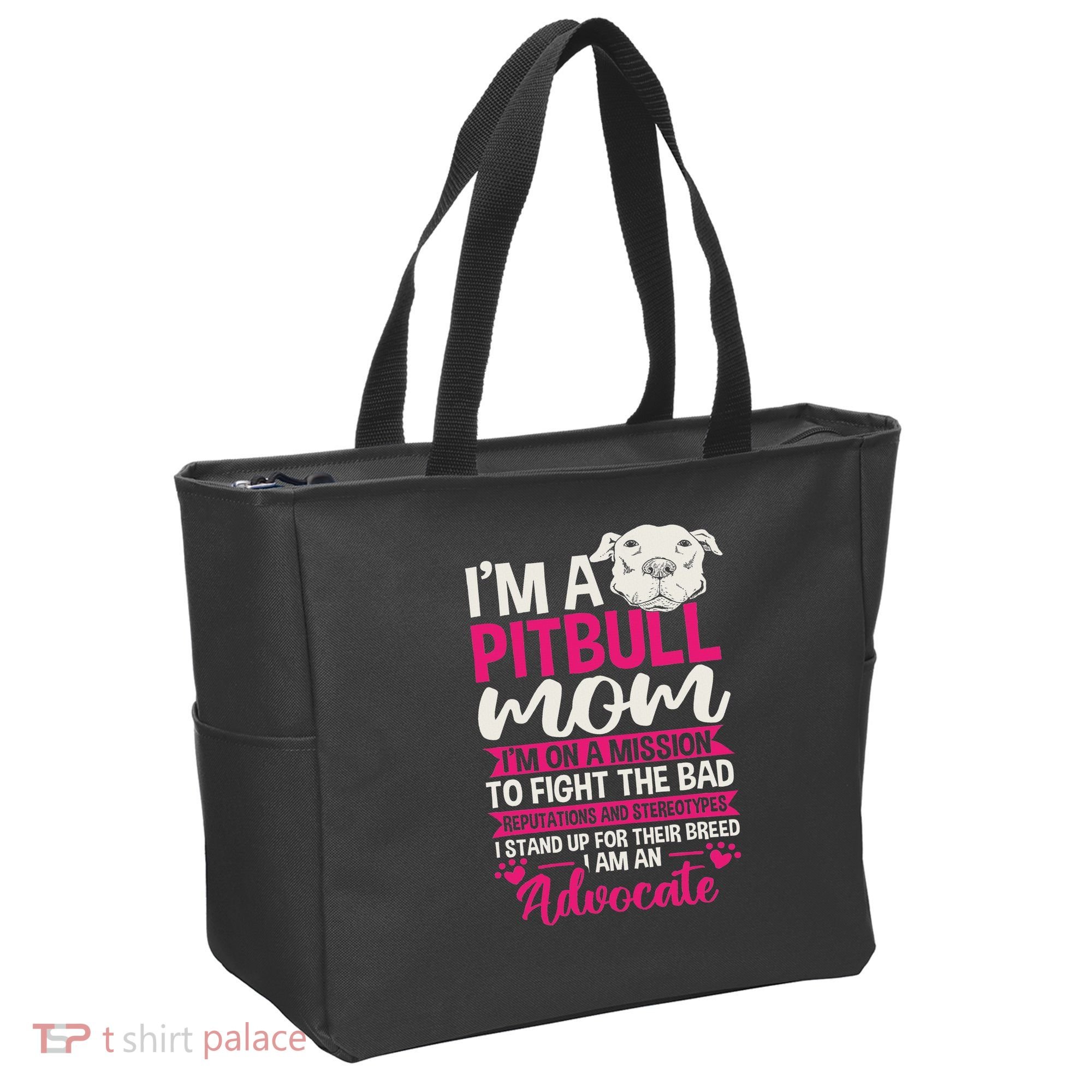 Pitbull Mom Pit Bull Terrier Mommy Pibble Mother's Day Tote Bag