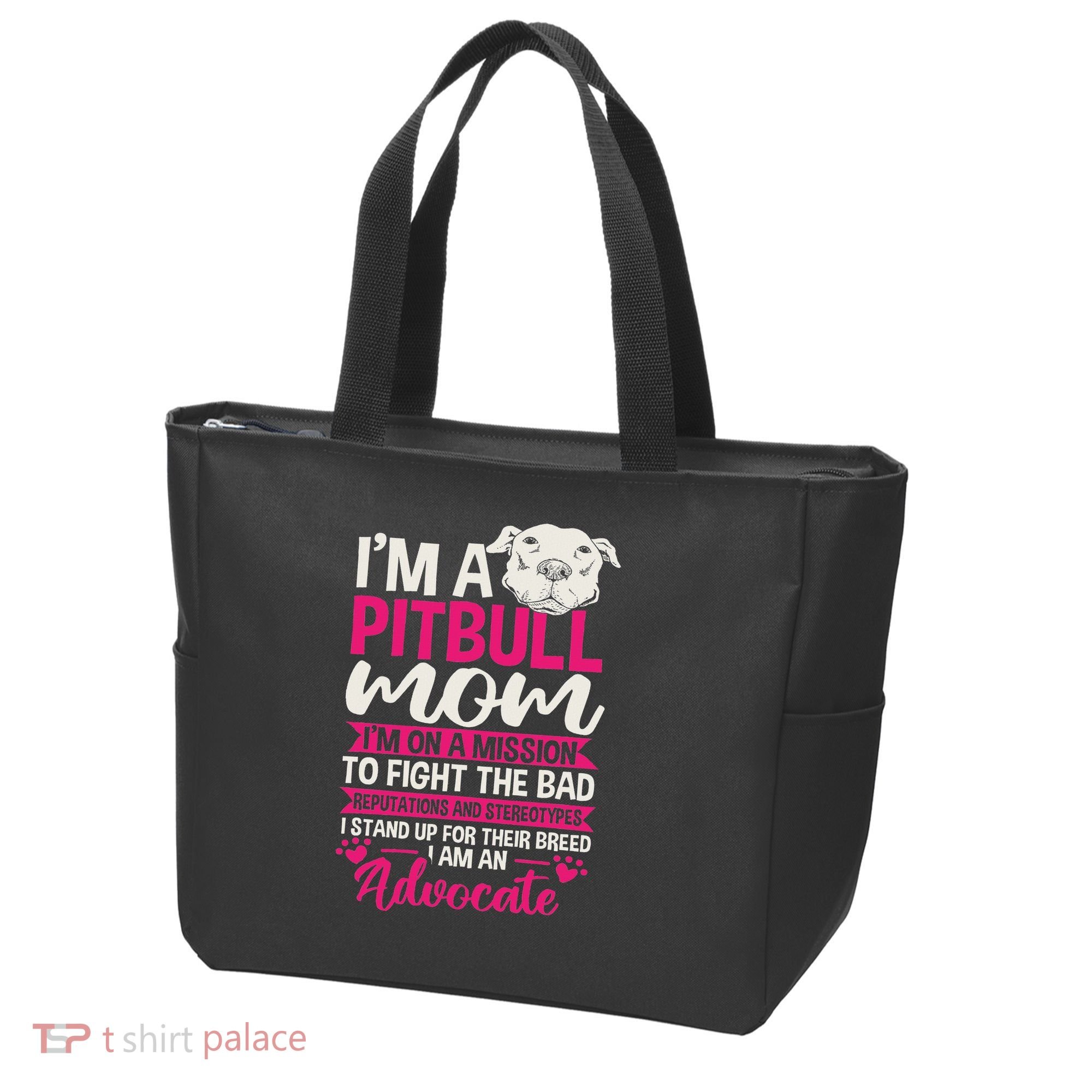 Pitbull Mom Pit Bull Terrier Mommy Pibble Mother's Day Tote Bag