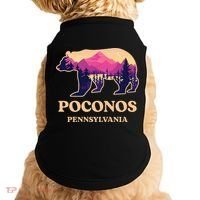 Poconos Mountains Pennsylvania Pa Bear Hiking Souvenirs Doggie Tank thumb 0