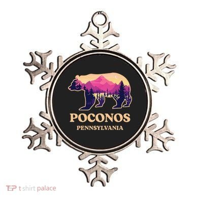 Poconos Mountains Pennsylvania Pa Bear Hiking Souvenirs Ornament