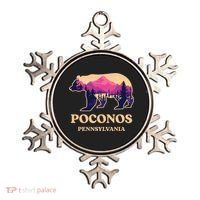 Poconos Mountains Pennsylvania Pa Bear Hiking Souvenirs Ornament thumb 0