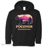 Poconos Mountains Pennsylvania Pa Bear Hiking Souvenirs Toddler Hoodie thumb 0