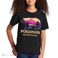 Poconos Mountains Pennsylvania Pa Bear Hiking Souvenirs Kids T-Shirt thumb 2