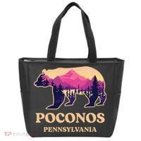 Poconos Mountains Pennsylvania Pa Bear Hiking Souvenirs Tote Bag thumb 0