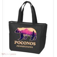 Poconos Mountains Pennsylvania Pa Bear Hiking Souvenirs Tote Bag thumb 3