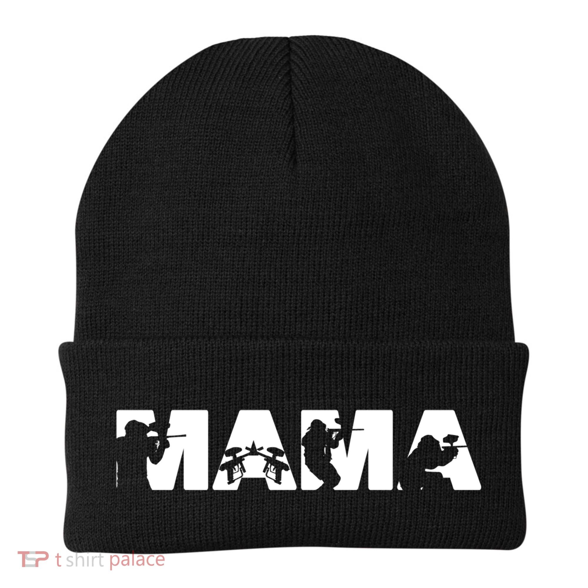 Paintball Mom Paintball Mama Funny Mom Cute Gift Beanie