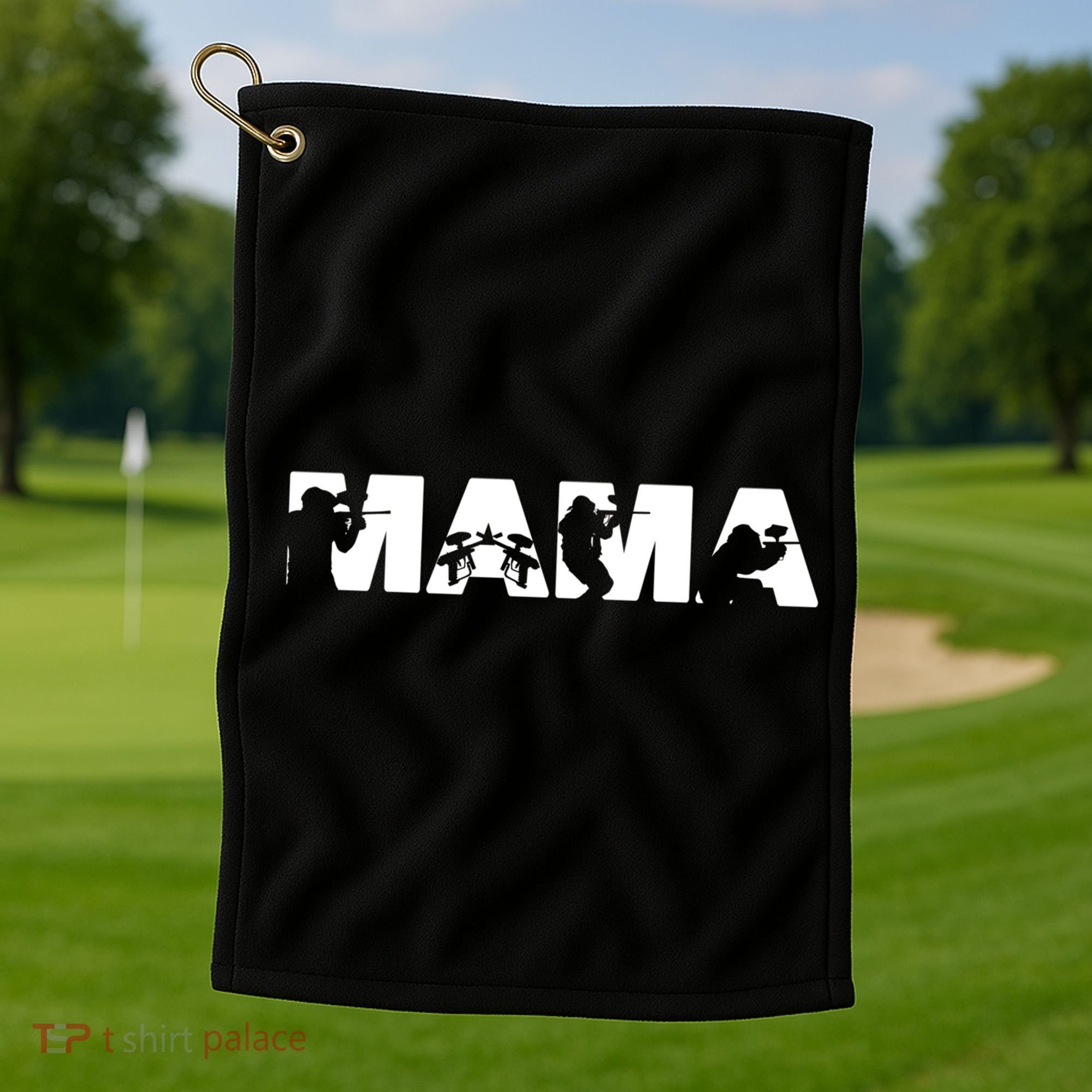 Paintball Mom Paintball Mama Funny Mom Cute Gift Golf Towel