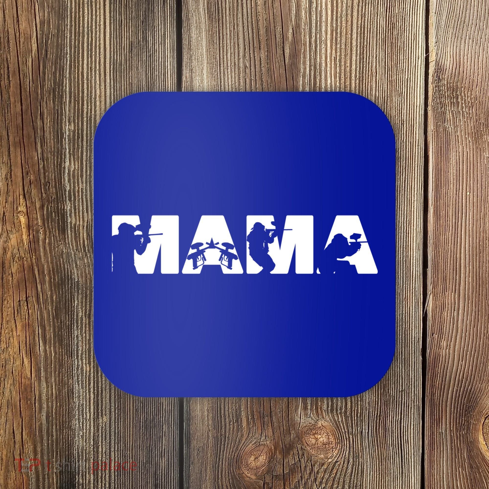 Paintball Mom Paintball Mama Funny Mom Cute Gift Coaster