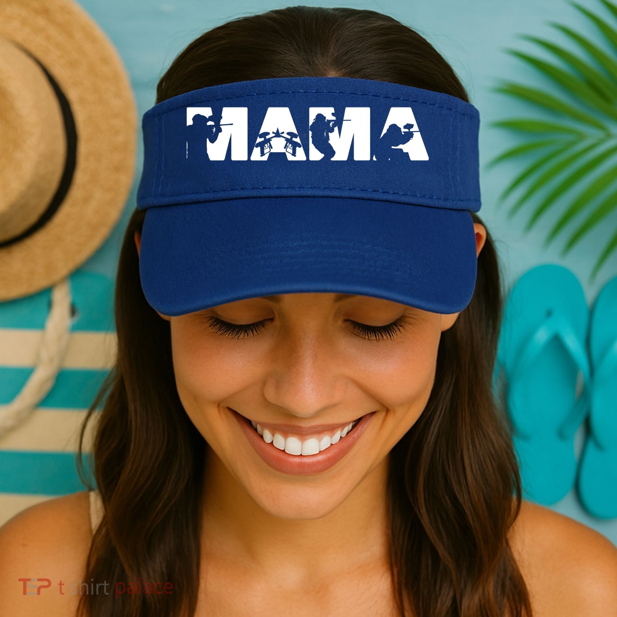 Paintball Mom Paintball Mama Funny Mom Cute Gift Visor