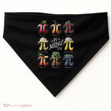 Pi Menu Pi Day 3 USA-Made Doggie Bandana