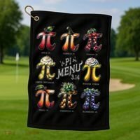 Pi Menu Pi Day 3 Golf Towel thumb 1