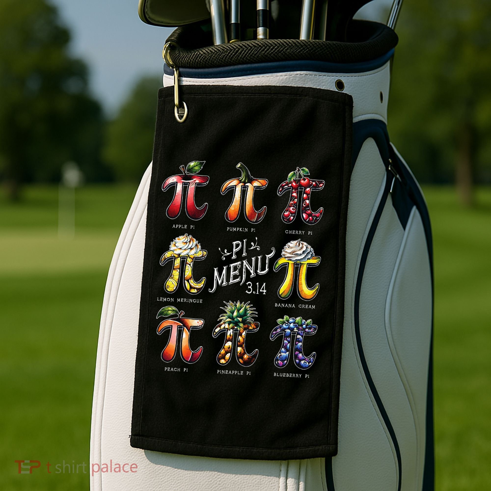 Pi Menu Pi Day 3 Golf Towel