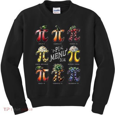 Pi Menu Pi Day 3 Kids Sweatshirt