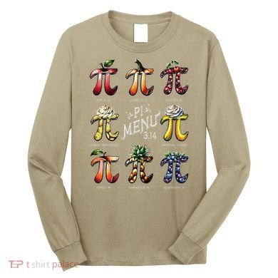 Pi Menu Pi Day 3 Long Sleeve Shirt