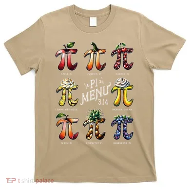 Pi Menu Pi Day 3 T-Shirt