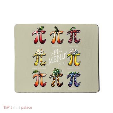 Pi Menu Pi Day 3 Mousepad
