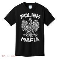 Polish Mafia Poland Polish Eagle Polska Dyngus Day Kids T-Shirt thumb 0