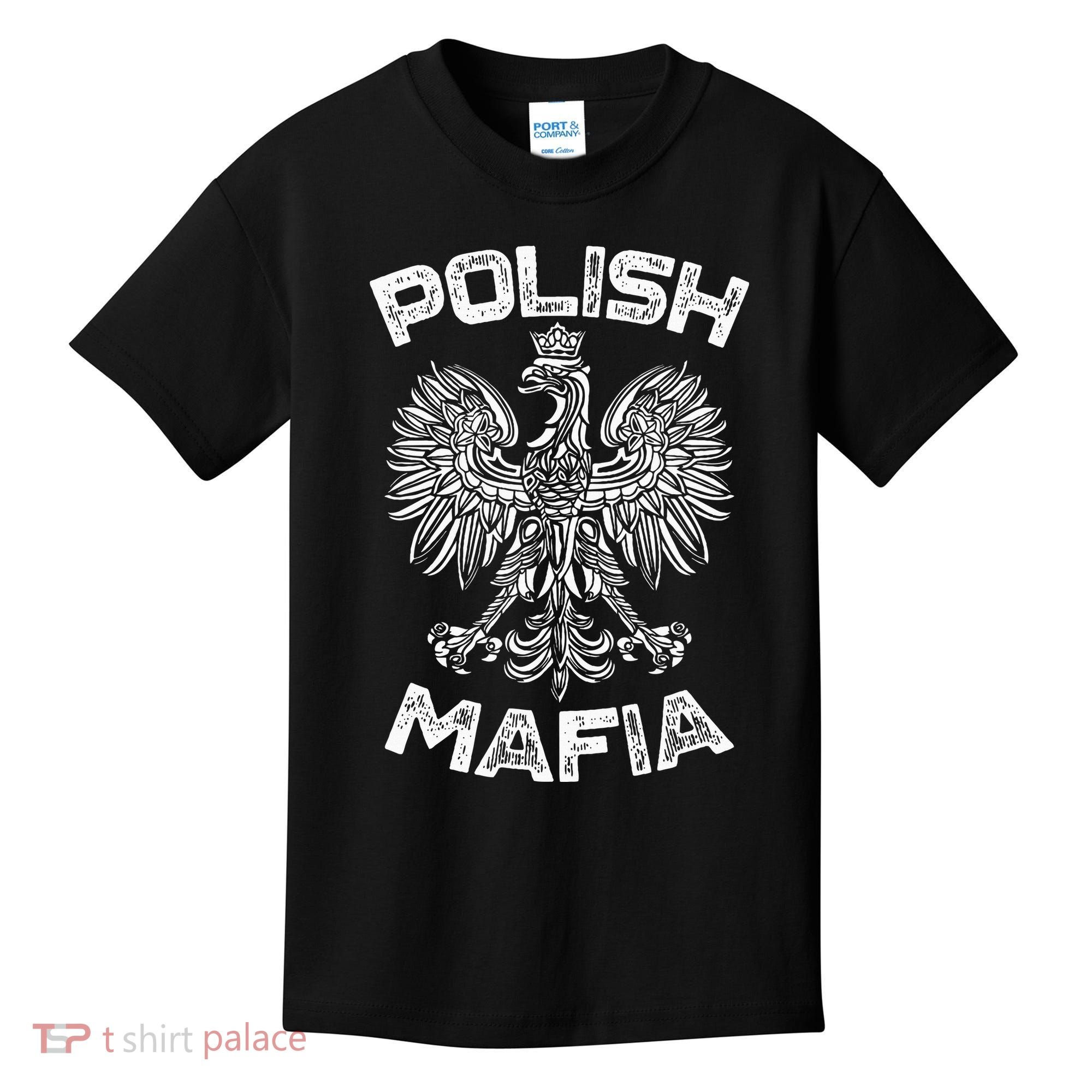 Polish Mafia Poland Polish Eagle Polska Dyngus Day Kids T-Shirt
